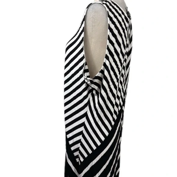 Lane Bryant black and white stripe maxi  dress size 18/20 - Picture 4 of 9